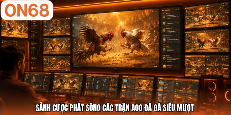 Sảnh cược phát sóng các trận AOG đá gà siêu mượt 